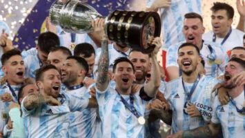 Alegría tras ganar la Copa América